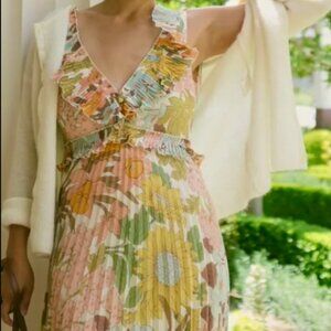 Sezane Rachelle Dress, Size 38, 70s boho